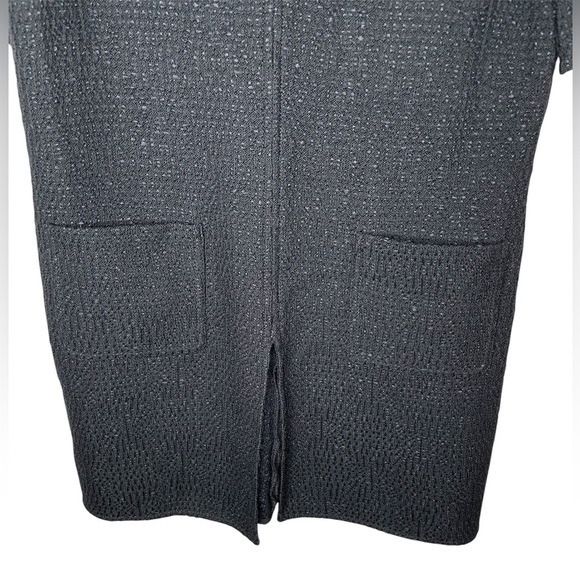 St. John Wool Blend Knit Top With Front Pockets And Slit Size 4 - Picture 4 of 10